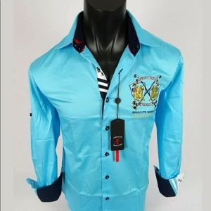 Absolute Rebellion Aqua dress shirt